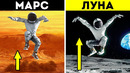 Симуляция гравитации на разных планетах — 3D-анимация