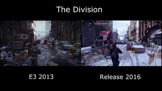 The Division PC E3 2013 vs Release 2016