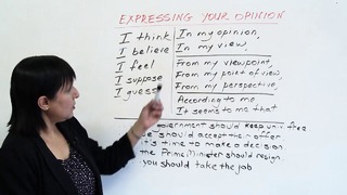 How to express your opinion in English