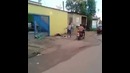 Жестоко обстрелял человека с мотоцикла