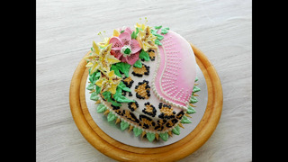 Украшение тортов, леопардовый торт от sweet beauty сладкая красота, cake decoration