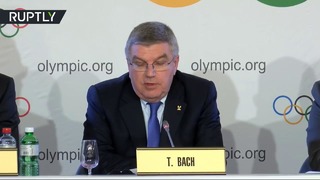 Президент МОК огласил решение об отстранении России от участия в Олимпийских играх