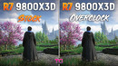 Ryzen 7 9800X3D Overclock vs Stock