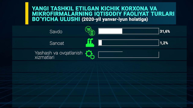 Samarqand viloyatida kichik biznes va xususiy tadbirkorlik (2020-yil yanvar-iyun holoatiga)