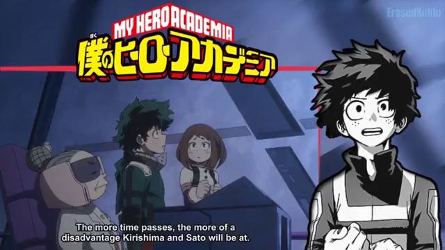 Kirishima and Sato vs Cementoss – Final Exam – - Boku no Hero Academia