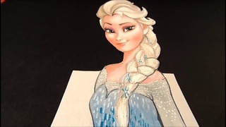 3D иллюстрация Эльзы (Disney)