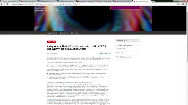 Где форматы H.264 (mp4), MPEG-2, FLV, F4V и WMV в After Effects – AEplug 071