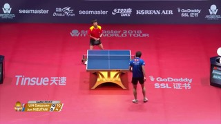 Lin Gaoyuan vs Jun Mizutani – 2018 ITTF World Tour Grand Finals Highlights (1-2)