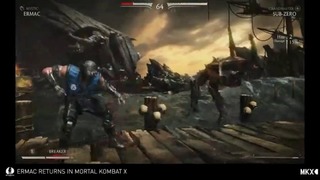 Mortal Kombat X – Ermac VS Sub-Zero! Новый геймплей 2015