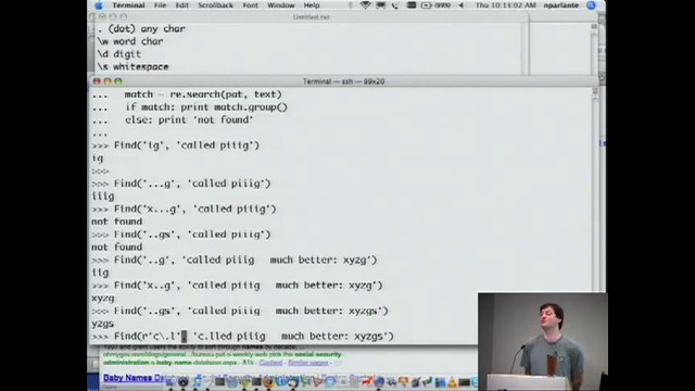 Google python class – Day 2 Part 1. Regular Expressions