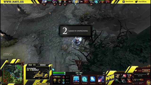 Dota 2 NaVi.Dendi plays на Storm Spirit #5 + Commentary