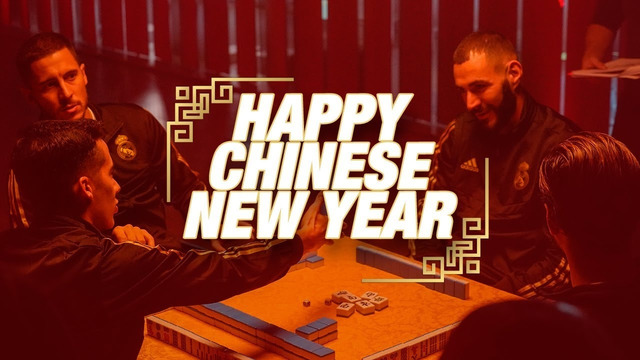 Бензема, Азар, Лукас и Начо играют в Маджонг | Happy Chinese New Year