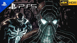 (PS5) Spider-Man 2 – Tobey Black Raimi Suit Vs Venom | Realistic Graphics Gameplay [4K 60FPS HDR]