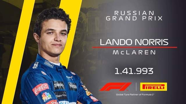 Формула 1 – Лучший круг в квалификации на Гран-При России от Ландо Норриса (25.09.2021)