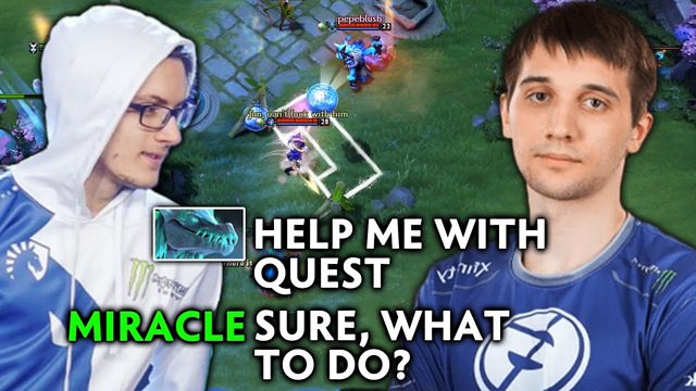 MIRACLE vs ARTEEZY — good guy M-GOD helps enemy with Battle Pass