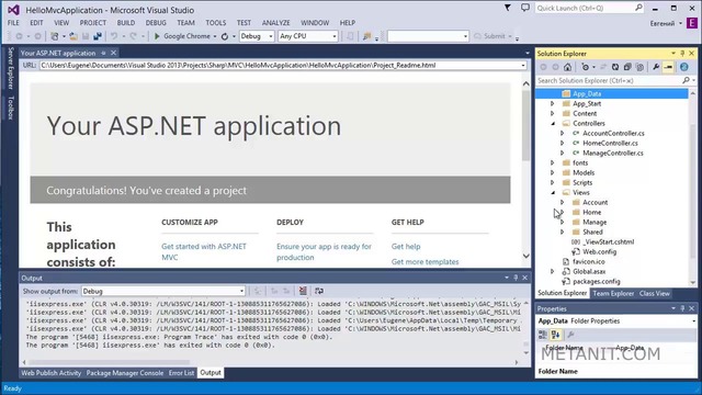 Модуль 2. Начало работы. Первое приложение на ASP.NET MVC 5