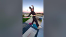 Trampoline wall tricks