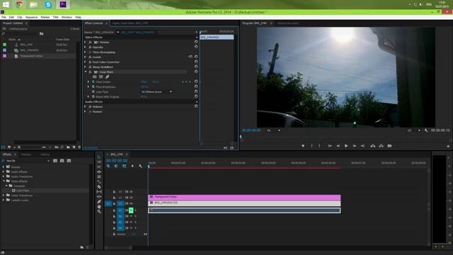 Adobe Premiere Pro, Урок #11 Как добавить блики(Lens Flare)