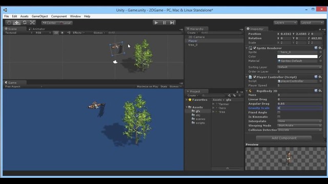 Создаем игру на Unity #4 – Создаем 2D Физику