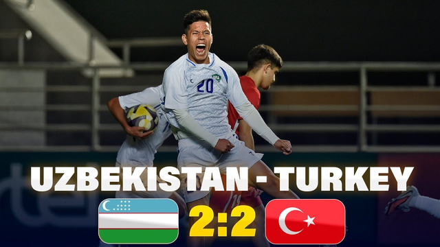 U17 O’rtoqlik o’yini. O’zbekiston – Turkiya 2:2. Highlights