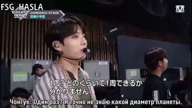 [RUS SUB][180617] BTS Mnet Japan Mcountdown Backstage