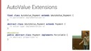 Android Spring Cleaning AutoValue Extensions by Jake Wharton