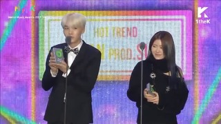 171202 BTS SUGA & SURAN Win Hot Trend Award @ Melon Music Awards 2017