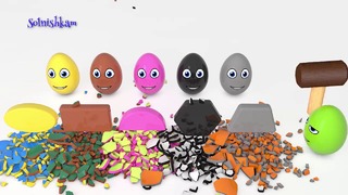 Яйца с сюрпризом Учим цвета Учим формы Учим фигуры 2 Surprise eggs