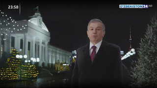 [HD] Новогоднее поздравление Президента Узбекистана с Новым 2020 годом + шоу дронов