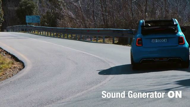 Fiat Abarth 500e with Sound Generator