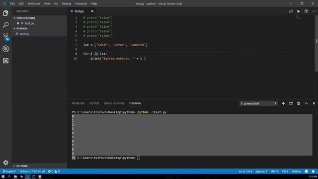 6. Python – For Loop