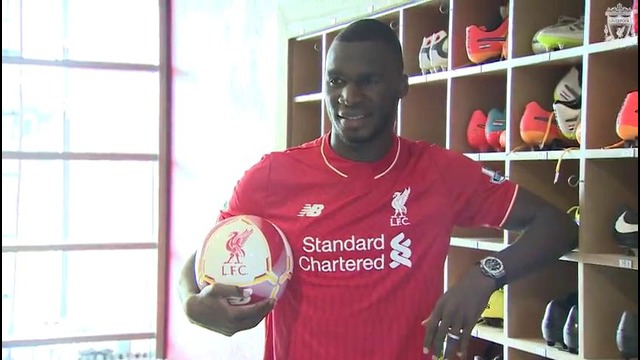 Christian Benteke first day at Melwood