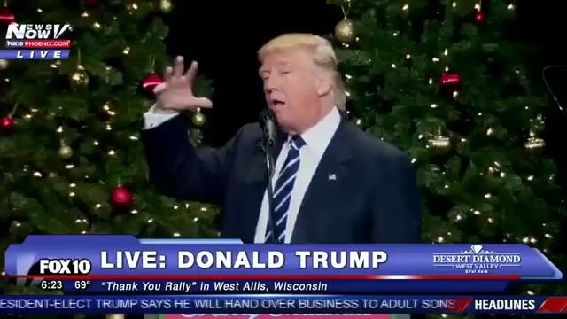 Donald Trump sings Wonderwall