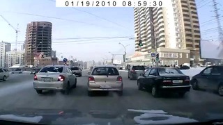 Лобовая авария в новосибирске
