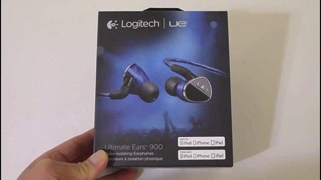 Logitech UE900 Audiophile In-Ear headphones Unboxing