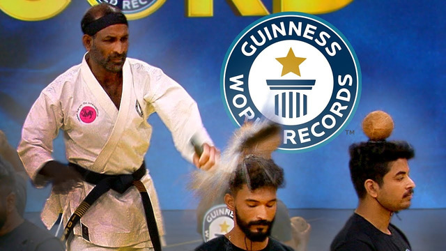 Cracking Coconuts On Heads With Nunchucks – Guinness World Records