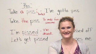 Slang in English – PISS