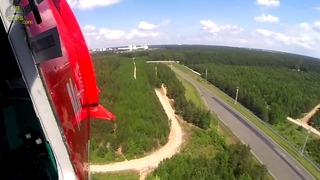 Крутой пилотаж экипажа крупнейшего вертолёта в мире Ми-26