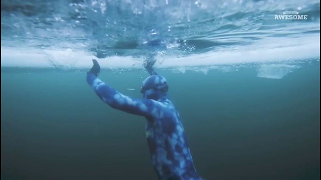 Freediving Under Ice