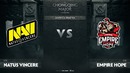 МАТЧ на ВЫЛЕТ! Na`Vi vs Empire Hope, CIS квалификации The Chongqing Major