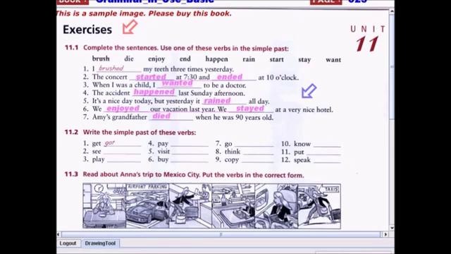 Grammar in use basic11 – Simple past