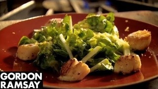 Pan-fried Scallops With A Crunchy Apple Salad