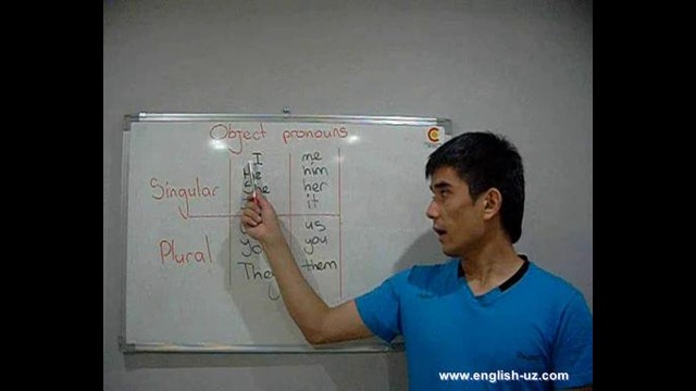English-uz.com – bepul video darslar – Object Pronouns