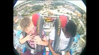 Парень 3 раза потерял сознание на slingshotride