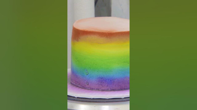See this unicorn rainbow cake come to life on Are You Faster Than Blake Leeper