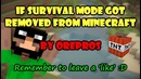 Если бы удалили РЕЖИМ ВЫЖИВАНИЯ в майнкрафте – Minecraft Machinima