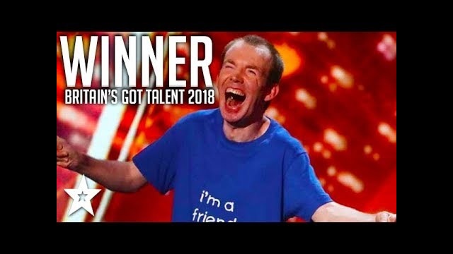 Немой комик победитель на шоу талантов в Британии