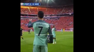 Роналду против Уэльса на Евро 2016