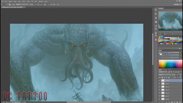 Cthulhu – Speed Painting (Photoshop