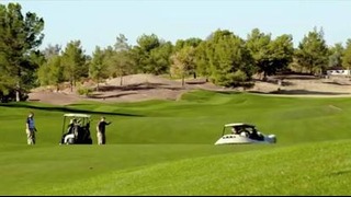 Первый в мире гольфкар на воздушной подушке
